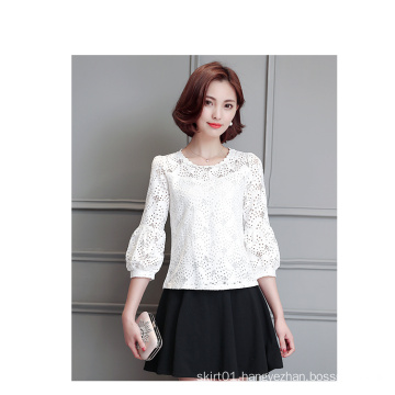 Elegant Summer Fashion Ladies′ Lace Blouse